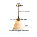 Ljojo Milky White Resin LED Pendant Light for Home Decor