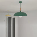 Ljojo Minimalist Modern Pendant Light Wood Aluminum Shade Office Restaurant Decor 110V 220V