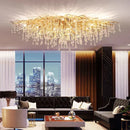 Ljojo Luxury Crystal Ceiling Chandelier: Modern Living Room Dining Bedroom Pendant Light