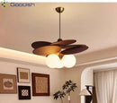 Ljojo Japanese Fashion Rattan Weave Coconut Leaf LED Chandelier for Living Room Home Decoration