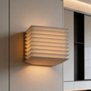 Modern Retro Square LED Wall Lamps Wabi Sabi Style for Living Rooms by Ljojo