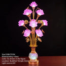 Ljojo LED Lotus Table Lamp: Illuminating Buddha's Presence in Worship Settings