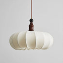 French Medieval Chandelier Retro Fabric Lampshade Pimpkin Homestay Hanging Lamp by Ljojo