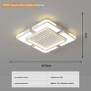 Ceiling Fan Bladeless with Light Cold Warm Mode LED Remote Control for Living Room by Ljojo