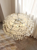 Ljojo Shell Chandelier Pendant Lamp for Living Dining Bedroom - Elegant Boho Hanging Light