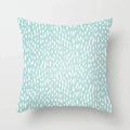 Ljojo Mint Green Geometric Print Lumbar Pillowcase
