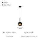 Minimalist Glass Chandelier Gesture Induction LED Lights for Home Decor by Ljojo