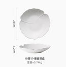 Ljojo 10-Inch Ceramic High-End Soup Bowl White Tableware - Multipurpose Shallow Bowl
