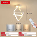 Modern LED Dimmable Ceiling Light 2 Ring Creative Living Room Hallway Balcony Office Lighting by Ljojo