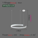 Nordic Designer Pendant Light: Round LED Chandelier for Dining Room by Ljojo
