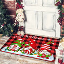 Christmas Dwarf Print Floor Mat for Living Room and Balcony Decoration by Ljojo