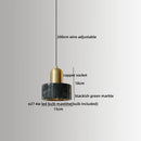 Ljojo Marble Copper LED Pendant Light - Modern Living Room Chandelier