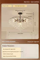 French Antique Style Crystal Pendant Light for Bedroom and Dining Room by Ljojo