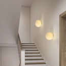 Ljojo Glass Bubble Wall Sconce Light Glossy Frost Lampshade for Living Room and Bedroom