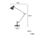 Ljojo Long Arm Desk Lamp with E27 Bulb
