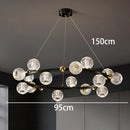 Nordic Luxury Bubble LED Restaurant Pendant Lights - Modern Ball Chandeliers by Ljojo
