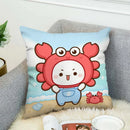 Ljojo Mochi Cat Luxury Cushion Cover Set for Sofa and Bed