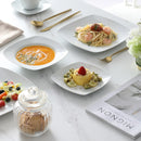 Ljojo 12 Person Porcelain Dinner Set Service with Plates, Cups, Saucers