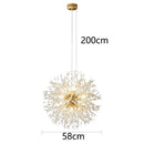 Ljojo LED Pendant Lamp Chandelier for Living Room Decor Indoor Lighting Fixtures