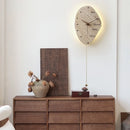 Ljojo LED Travertine Wall Sconce Lamp with Pull Chain Switch