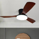 Ljojo 52" DC Wood Ceiling Fan w/ 35W LED Light & Remote Control