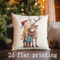 Christmas Cartoon Pillow Covers for Home Decor by Ljojo: Sofa, Bedroom, Car.