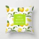 Lemon Pattern Summer Cushion Cover Throw Pillow for Sofa Decoration by Ljojo