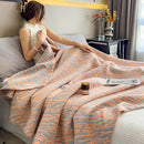 Ljojo 100% Cotton Muslin Throw Blanket - Lightweight Breathable Boho Throws