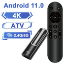 Ljojo™ ATV Android11 TV Stick Amlogic S905Y4 4K 3D BT5.0 Voice Assistant Dual Wifi