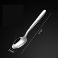 Ljojo Long Handle Stainless Steel Pointed Spoon for Home and Hotel Tableware
