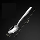 Ljojo Long Handle Stainless Steel Pointed Spoon for Home and Hotel Tableware