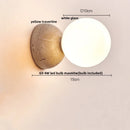 Ljojo LED Wall Lamp - Nordic Modern Design - Yellow Stone - Pull Chain - Home Decor