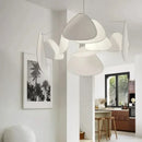 80cm White Fabric Art Sector Chandelier - Modern Indoor Decorative Lighting by Ljojo