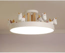 LED Unicorn Eye Protection Ceiling Light Dimming with RC for Children's Bedroom Ljojo