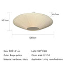Ljojo Wabi Sabi UFO Styling Fabric Led Ceiling Chandelier | Modern Round Home Decor Lights