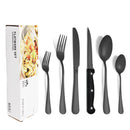 Ljojo 1010 Stainless Steel Tableware Set with Steak Knife and Dessert Spoon