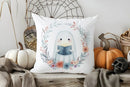 Cute Ghost Reading Book Cushion Cover for Sofa Bedroom Car by Ljojo