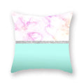 Geometric Marble Print Cushion Cover 45x45cm for Home Decor by Ljojo