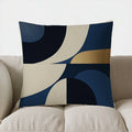 Geometric Pattern Throw Pillow by Ljojo for Modern Decor - Sofa, Bedroom, Car