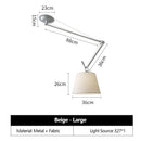 Italian Swing Arm Retractable Pendant Light for Restaurant Bedroom Decor - Ljojo