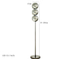 Ljojo Minimalist LED Chrome Floor Lamp | Stylish Metal Art Light