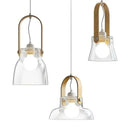Nordic Minimal Glass LED Pendant Light Chandelier for Bedroom - Ljojo