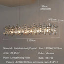 Ljojo European Luxury K9 Crystal Chandelier for Dining Room Decor