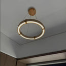 Nordic Wabi Sabi Living Room Pendant Light - Retro Luxury Ring Stone Lamp by Ljojo