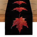 Ljojo Maple Leaf Table Runner for Dining Wedding Holiday Party Decor