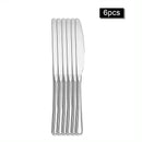 Ljojo 30-Piece Stainless Steel Cutlery Set - Ideal for Restaurants and Hotels