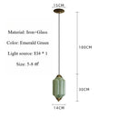 French Retro Pendant Glass Chandelier LED Artistic Lighting Fixture for Bedroom by Ljojo