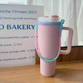 Ljojo 30/40 oz Silicone Tumbler Handle - Portable Cup Strap for Stanley Cup