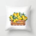 Lemon Pattern Summer Cushion Cover for Sofa Decor by Ljojo