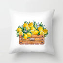 Lemon Pattern Summer Cushion Cover for Sofa Decor by Ljojo